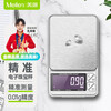 Meilen mini jewelry scale electronic scale gram scale high precision 0.01g portable gram scale miniature gold balance pocket milligram electronic scale jewelry scale 0.01g/1000g (leather case + weight)