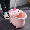 Plastic old-fashioned mop bucket rotating wringing water single bucket manual squeezing bucket hand-pressed mop bucket mop bucket ordinary green (one bucket and one wringer)