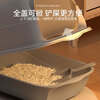 HELLOJOY cat litter box fully enclosed cat toilet anti-splash cat litter box cat sand box cat litter box gray white
