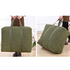 Chugexi canvas moving bag extra large thickened luggage packing bag quilt sundry storage bag dormitory extra large capacity bag extra large army green 85*25*50cm 1 piece