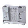 Canzhi chopstick barrel wall-mounted chopstick storage box kitchen spoon chopstick storage rack punch-free chopstick cage drain rack wall-mounted with knife holder (light blue)