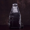 Vinnie bag genuine leather men's bag cowhide chest bag sports bag retro shoulder bag men's bag casual crossbody bag black