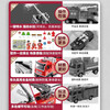 Mommy's twin fire truck toy 1-3-6 years old 0 children's alloy ladder car model can spray water to open the door boy's extra large size