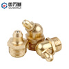 Guwanji butter nozzle copper oil nozzle head oil cup oil nozzle oil gun oil nozzle grease gun head digger copper straight curved oil nozzle M6-M16 medium straight M6*1 10 pcs