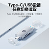 HP card reader sd card all-in-one high-speed SD/TF memory card multi-function type-c USB dual interface mini mobile phone computer SLR camera memory card reader black USB3.0 single reader