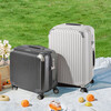 Shamit suitcase 16-inch business flight attendant boarding suitcase can be carried on the plane small trolley case PC338TC dark gray