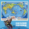 Beidou Children's Map, new version of China map and world wall map (2 pieces of geography encyclopedia wall chart for children aged 3-10 years old, unbreakable, classic version)