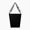 Douban black and white canvas bag black style shoulder bag large capacity canvas bag black white couple bag