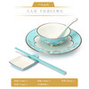 Yongfengyuan hand-painted blue 6-head tableware set for one person, tableware, chopsticks, bowls, personal tableware, 6-head tableware