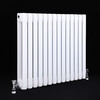Qian Huinong customized water heating radiator steel radiator central hot water radiator steel two-column engineering wall hanging center distance 600-25 columns (height 67cm width 1 0mm