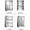 Aikoburg 201 stainless steel cupboard 150*50*180cm two-way sliding door cabinet tableware storage cabinet storage cabinet storage cabinet AKB-CG-25