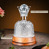 MARTIGUES crystal fast rotating red wine decanter household red wine rotating European wine set rotating decanter solid wood chassis 1100ml