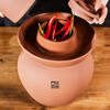 Rongzhou pottery unglazed Sichuan pickle jar thickened household old-fashioned Rongxian earthenware pickle jar pickle jar ceramic 25 catties unglazed pickle jar with inner lid 1 piece 25L