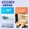 MIAOJIE disposable cling film cover for leftover rice bowls and plates, food-grade PE fresh-keeping bag cover, dust-proof and flying insect protection cover, removable type, 1 pack, 100 pieces in total