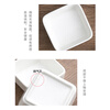YIJUKE 4-pack, square flavor plates, ceramic plates, dipping plates, snacks, side dishes, dishes, cooking plates, sauce plates