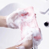 Soap bag foaming net, special double-layer soap and shower gel for face, handmade foaming net, face wash and cleansing foaming net, 4 packs, one for each color, thickened and delicate foaming net