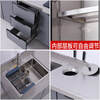 Wen Yijia kitchen stainless steel cabinet 304 countertop sink sink vegetable basin integrated storage stove cabinet operation table custom-made 150 single pool single stove