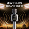Punos/Bolangsha 50W professional outdoor wireless live broadcast, all-purpose host karaoke microphone built-in sound card audio integrated microphone Bluetooth wireless microphone dual speakers mobile phone microphone KG6Pro professional version charging base + storage bag + luxury gift