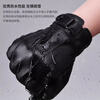 Dipur leather gloves men's winter warm cycling plus velvet touch screen driving outdoor motorcycle windproof takeaway cotton ski gloves