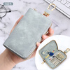 Qiger 2023 new key bag women's large-capacity clutch bag men's waist bag multi-functional car key storage bag light blue
