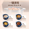 Quanpinwu casserole gas stove special casserole pot household stew pot soup pot high temperature dry burning non-cracking stew pot ceramic pot suitable for 1 person 1L dry burning not easy to crack