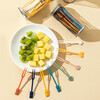 Modern Housewife Disposable Fruit Fork Home Dessert Fork Creative Plastic Fork Cake Fork Fruit Picks Lego Model 36 pieces See Figure 2 for specifications.