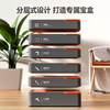 Deli T-BOX household stacked set multi-functional repair tool box electric drill electrician set tool set aesthetics T-BOX parts box H1001-B
