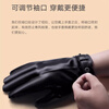 Dipur leather gloves men's winter warm cycling plus velvet touch screen driving outdoor motorcycle windproof takeaway cotton ski gloves