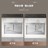 Webex thickened 5.0 uncoated kitchen sink SUS304 stainless steel large single-slot under-counter vegetable sink multi-functional Raindance simple package without faucet 60*46