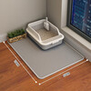 Cat litter mat to prevent extra large double-layer filtering cat litter box to prevent external spillage and leakage, control sand pet mat and cat supplies, Yahui 120 70 cm, highly recommended