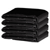 Black garbage bag large thickened sanitation garbage bag flat mouth extra large property commercial hotel plastic bag extra thick 5 wire 90*100 flat mouth 50 pieces (suitable for L thickened F