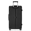Fandia suitcase men's 32-inch large-capacity leather case oversized trolley case large-size women's suitcase password box black