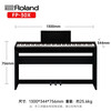 Roland Electric Piano FP30X Heavy Hammer Portable Electronic Piano for Adults and Children Beginners Entry-Level Smart Piano for Examination FP30X Black + Original Wooden Frame + Three Pedal
