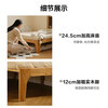 Quanyou children's retractable bed Nordic log style solid wood single bed small apartment bedroom retractable sofa bed