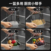 Harle Bear HA LE BEAR transparent multi-functional rice washing and draining basket kitchen basin new fruit washing and draining basin resistant to high temperature blanching basin transparent color 1 pack