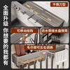 Hu Xiansen stainless steel kitchen rack multi-functional punch-free knife holder storage rack chopstick cage chopstick tube wall-mounted 40CM
