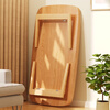 AEY folding coffee table living room home simple small apartment solid wood side table free installation easy storage small table 80*50cm