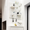 Banzheni hole board can be clamped to the vertical hole-free desk wall entrance cloakroom storage rack accessories display rack storage box hole board adhesive *4