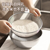 Carole drain basket 316 stainless steel vegetable basin rice washing sieve rice cleaning basin kitchen fruit drain basin filter water rice cleaning artifact food grade 316 steel 22CM drain basket