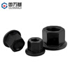 Guwanji grade 4.8/8.8 high strength flange nut hexagonal padded nut thickened pressure plate screw nut M8M10-M30 (grade 10.9) M10 10 pieces black 45# steel