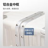 Zuo Ting suitcase, aluminum frame trolley case, thickened, strong and compression-resistant suitcase, boarding case, large capacity student password case, smoke white 20 inches, can be boarded, suitable for short-distance business trips