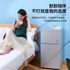 CHIGO 98-liter double-door small refrigerator household small first-class energy efficiency height 86.8cm refrigerated freezing rental room dormitory office two-door power-saving refrigerator fresh and quick-frozen old 98LM170A brushed silver