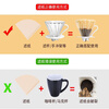 Mumei coffee filter paper, hand brewed coffee filter paper, household drip type, fan-shaped American coffee machine filter paper, cup net, 102# fan-shaped filter paper, 100 sheets