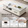 Quanyou Home Coffee Table Simple Nordic Small Apartment Living Room Home Table Slate Table Top Coffee Table Storage Storage Cabinet