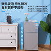 CHIGO 98-liter double-door small refrigerator household small first-class energy efficiency height 86.8cm refrigerated freezing rental room dormitory office two-door power-saving refrigerator fresh and quick-frozen old 98LM170A brushed silver