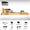 WaterRower imported from the United States, household commercial water resistance rowing machine, solid wood aerobic fitness equipment, ash wood, natural track with engraved LOGO, Jingzhi model