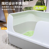 Leyoupai cat litter box extra large open cat toilet semi-enclosed anti-splash cat litter box cat litter box