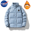 NASA MARVEL down jacket men's winter coat thickened warm bread coat stand collar versatile casual couple wear black 3XL