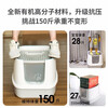 Leyoupai cat litter box fully enclosed anti-splash cat toilet cat poop box cat litter box cat litter box gray and white small size
