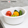 Lustro ware original imported wash basin, vegetable basin, silver ion fruit basin, plastic drain basket, multi-functional vegetable basket, drain basin (made in Japan) K-1647